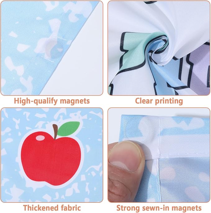 QOUBAI 6 Pcs Fluorescent Light Covers, 4 x 2 Ft Magnetic Light Filters Notebook - Image 3