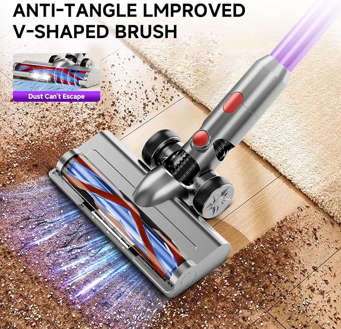 Cordless Vacuum Cleaner, 8 in 1 40Kpa 55Mins, Lightweight Vacuum Cleaners - Image 6