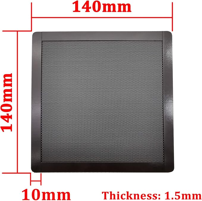140mm PC Computer Case Fan Magnetic Frame Dust Filter Screen Dustproof Case - Image 2