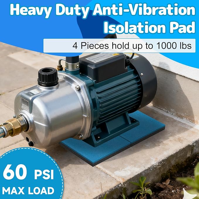 Air Jade Pool Pump Vibration Pads, Hot Tub Motors, Heavy Duty Odorless Rubber - Image 5