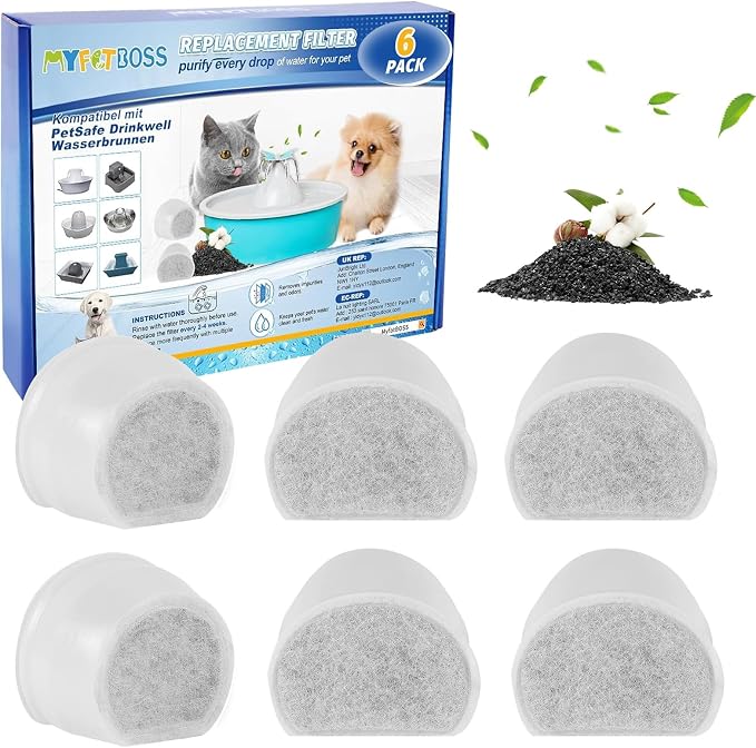 Replacement Carbon Filters for Drinkwell, Cat Water Fountain Filter, Dog Pet by MyfatBOSS