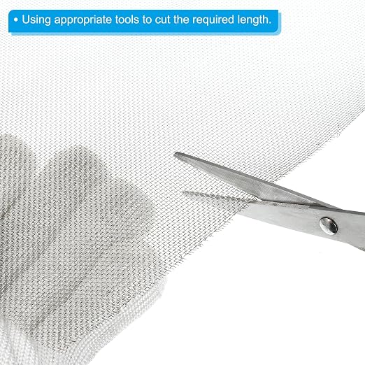 PATIKIL 40" L x 10" W Woven Wire Mesh, 20 Mesh 316L Stainless Steel Air Vent - Image 4
