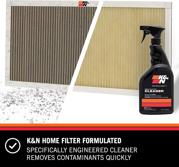 K&N HVAC Filter Cleaner: 32 Oz Spray Bottle Filter Cleaner and Refresher; - Image 2