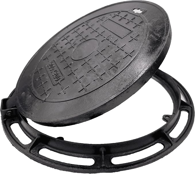 20 In Cast Iron Manhole Cover and Frame by MOSINSBO