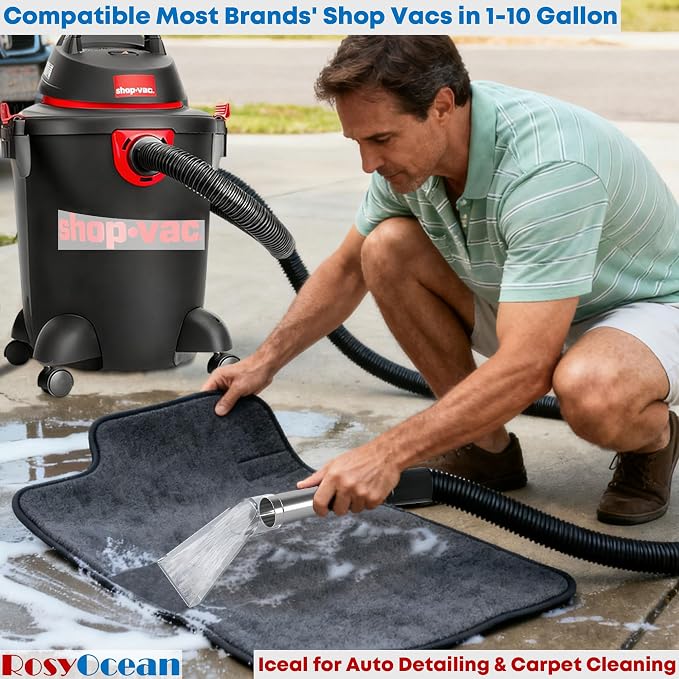 Shop Vac Extractor Attachment for Upholstery & Carpet Cleaning Accessory Hand - Image 4
