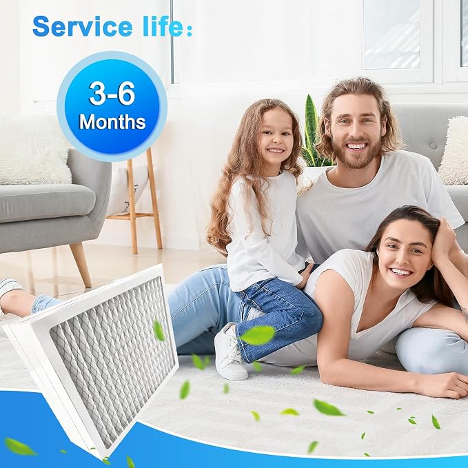 8-Pack 14x 17.5 x 1.75 MERV 13 Dehumidifier Replacement Filter, Compatible - Image 5