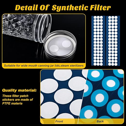 Zonon 384 Pieces Synthetic Filter Paper Stickers 20 mm 0.25 µm Filter Disc - Image 4