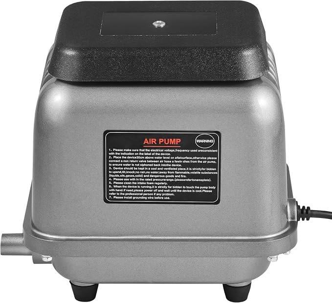 VEVOR Linear Air Pump, 109L/Min Air Flow Septic Aerator Pump, Oil-Free & Quiet - Image 10