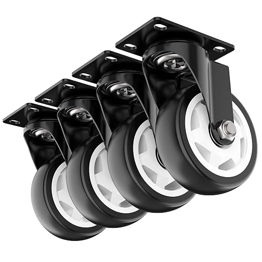 4 inch Caster Wheels Heavy Duty Swivel Casters by HOLKIEUSA