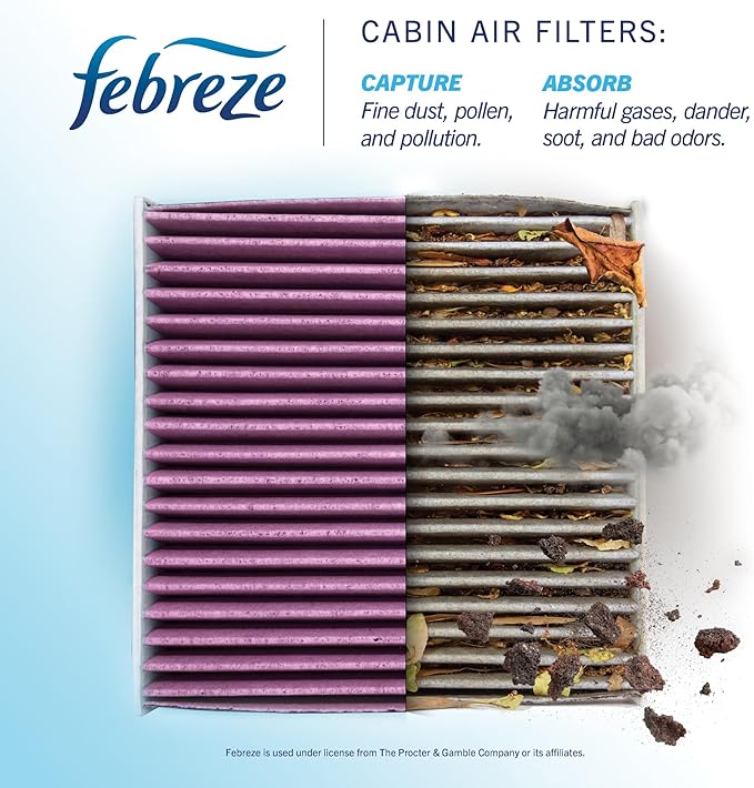 Febreze Odor Control Cabin Air Filter by PUREFLOW RZ17073 Fits 2011-2015 Ram - Image 3