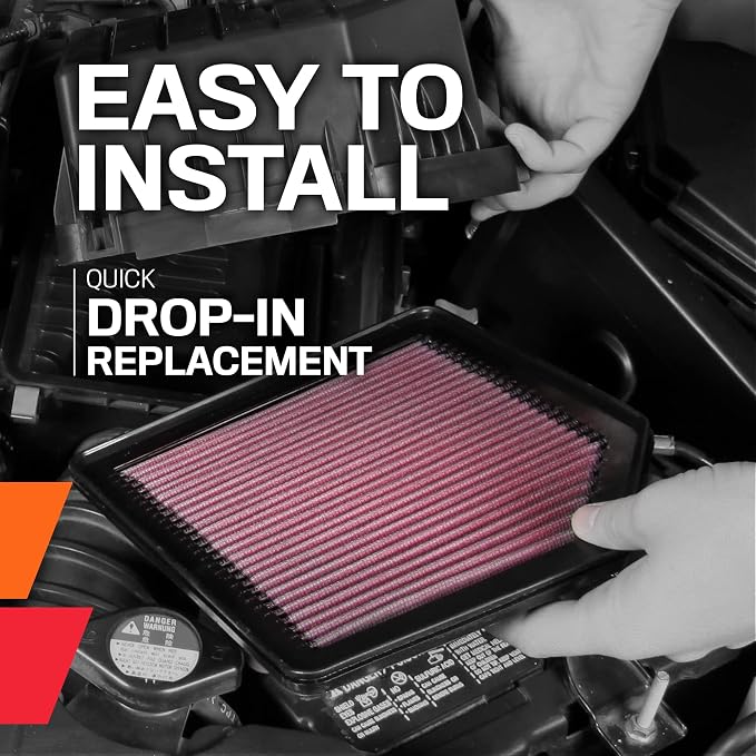 K&N High-Flow Original Lifetime Engine Air Filter: Increase Power: Premium - Image 6