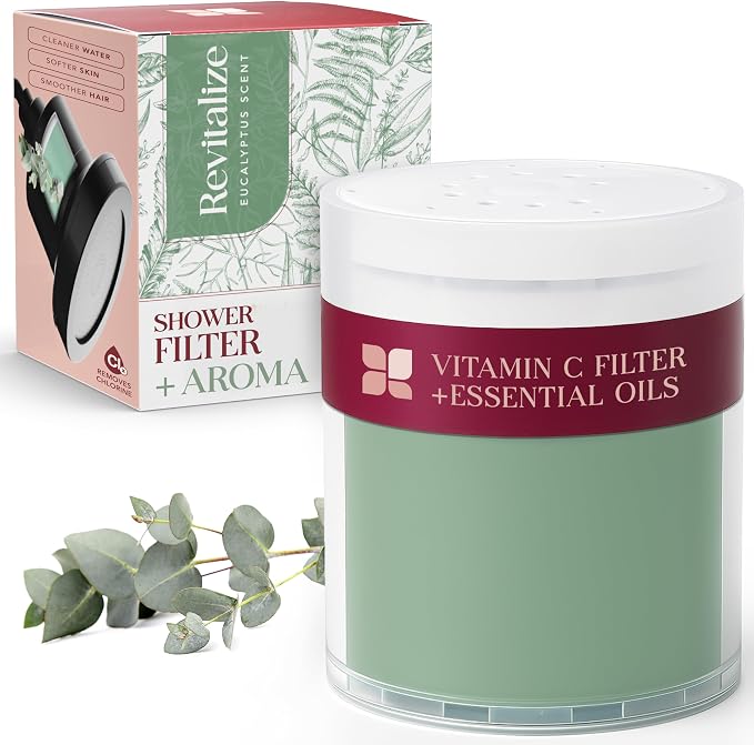 Vitamin C Shower Filter Replacement Cartridge + Shower Steamers Aromatherapy by Unknown