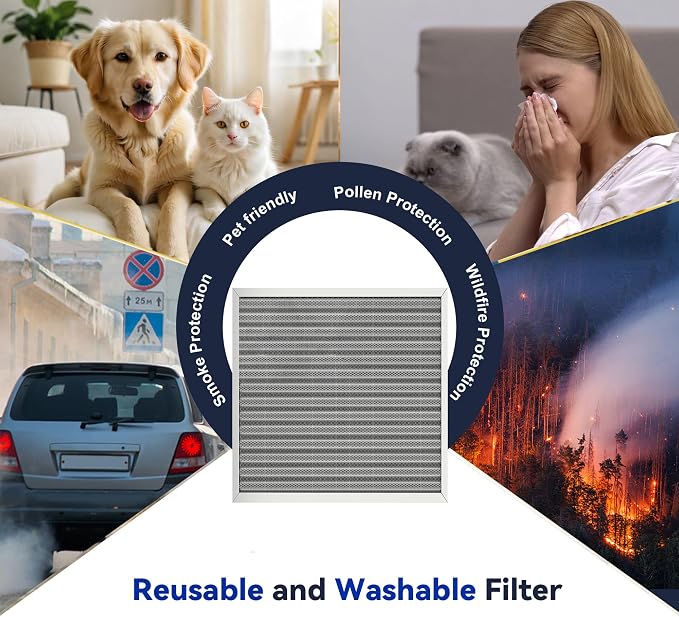 16x20x1 Reusable Air Filter, Electrostatic, Washable Lasts a Lifetime, Breathe - Image 7