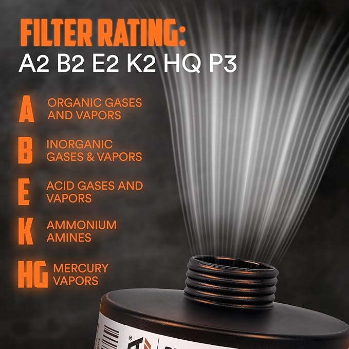 MIRA Safety - DotPro 330 - Industrial Grade Gas Mask Filter | A2 B2 E2 K2 HG P3 - Image 4