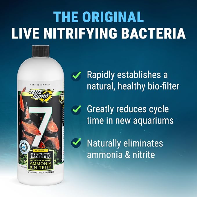 Fritz Aquatics FritzZyme 7 Live Nitrifying Bacteria Naturally Removes Amonia & - Image 3
