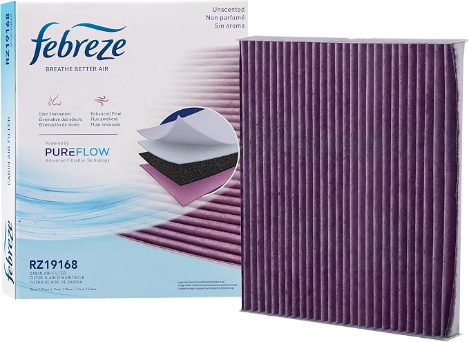 Febreze Odor Control Cabin Air Filter by PUREFLOW RZ19168 Fits 2010-2017 by Febreze