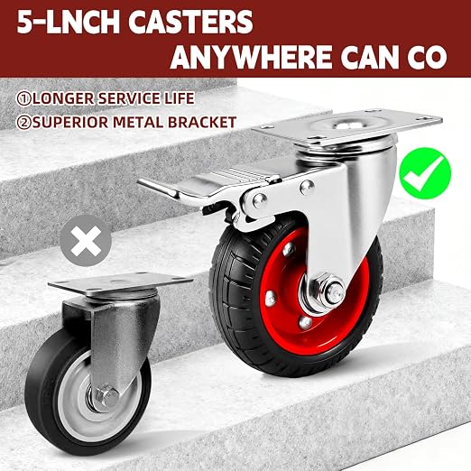4 Inch Caster Wheels Heavy Duty - Image 9