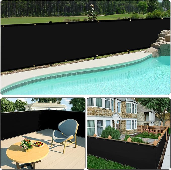 UPGRADE Balcony Privacy Screen Fence 6'X13' Outdoor HDPE Mesh Panels - Image 6