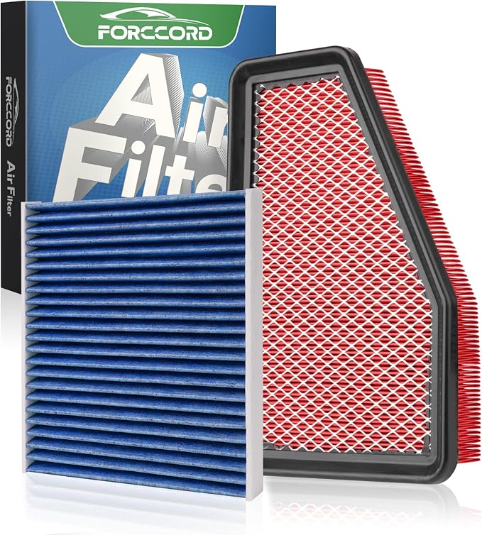 HEPA Cabin Air Filter and Engine Air Filter Fit by Forccord