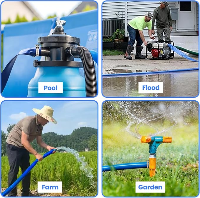 Poolvio Backwash Hose 2" x 100 ft, Tear-Resistant & Leak-Free - Image 8