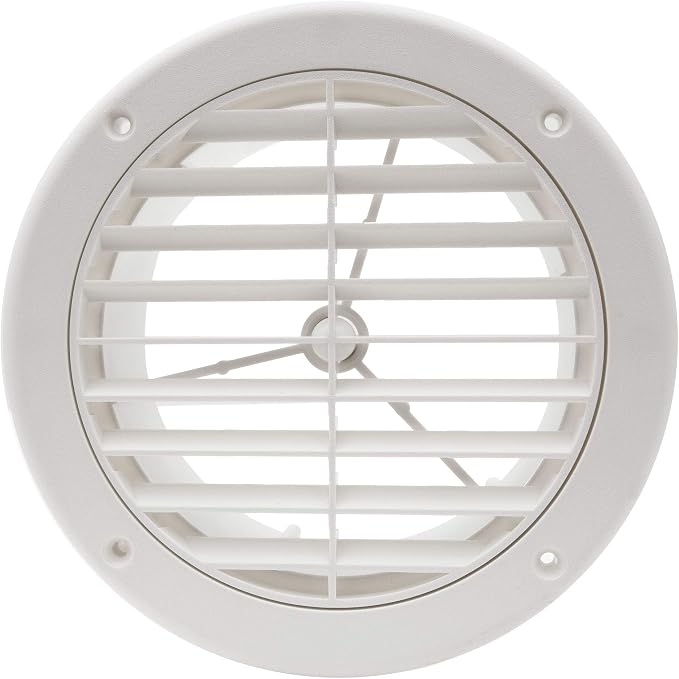 RecPro RV AC Vent 5" Side Vent | Optional Charcoal Filter | White | Camper AC - Image 2