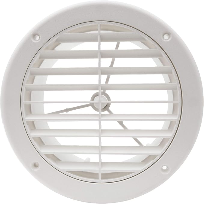RecPro RV AC Vent 5" Side Vent | Optional Charcoal Filter | White | Camper AC - Image 5