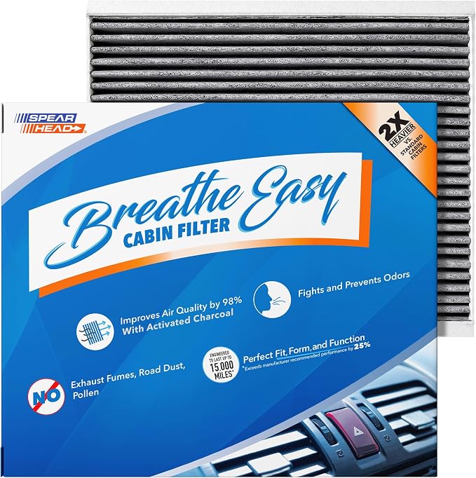 Spearhead Odor Defense Breathe Easy Cabin Filter | Fits 15-25 F-150, 22-25 by SPEARHEAD