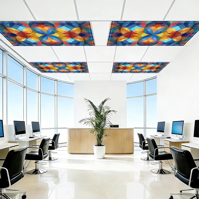 4 Pack 2x4 FT Magnetic Fluorescent Light Covers, Ceiling Light Filters - Image 6