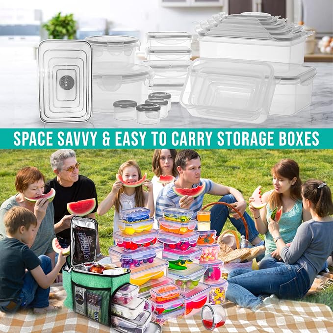 RockBerry 50 Pcs Large Food Storage Containers - Image 3