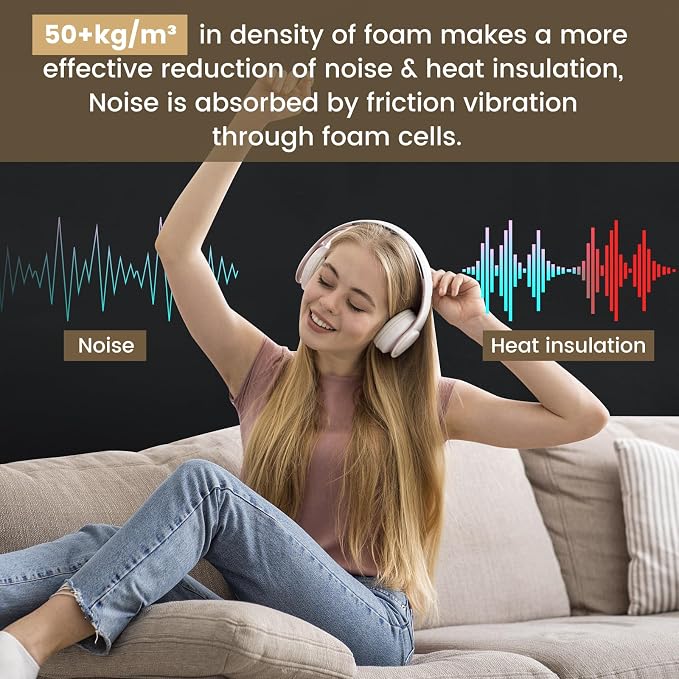 Kaqiluo 2 Pack High Density Self-Adhesive Sound Insulation Acoustic Closed Cell - Image 6