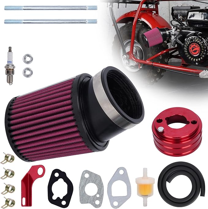 High Performance Upgraded 62mm Air Filter Adapter Intake and Spark Plug Kit by WEIYINGSI