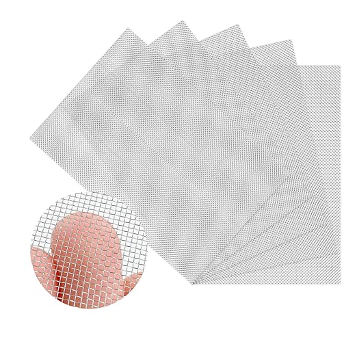 5 Pack 304 Wire Mesh Screen, 11.8"X8.2" Heat-Resisting Metal Mesh, 20 Mesh by Unknown