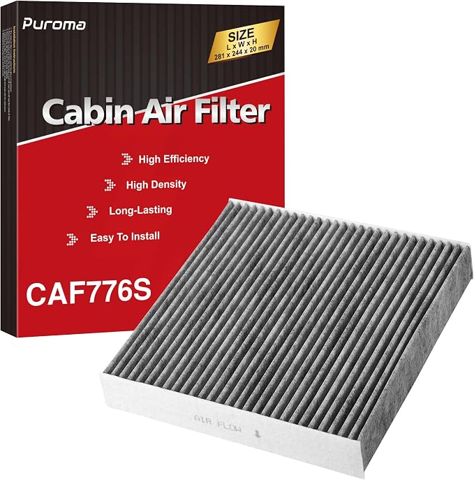 Puroma Cabin Air Filter with Activated Carbon, Replacement by Puroma