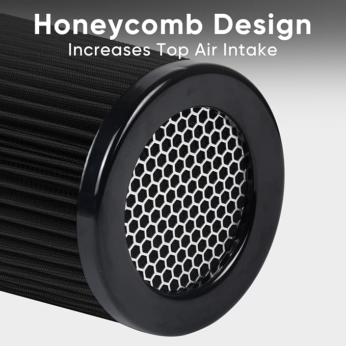 6" 152mm Inlet Cold Air Intake Filter High Flow Honeycomb Top Replacement - Image 2