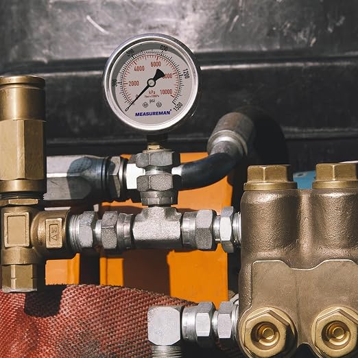 MEASUREMAN 2-1/2" Dial Size, Glycerin Filled Pressure Gauge, 0-1500psi/kpa - Image 6