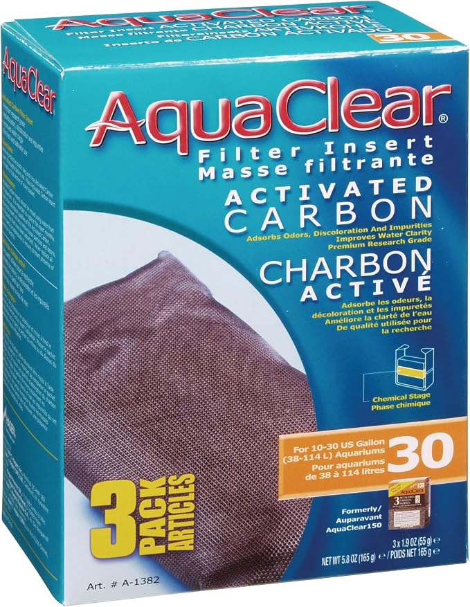 AquaClear A1382 Activated Carbon Insert, 30-Gallon Aquariums by Fluval