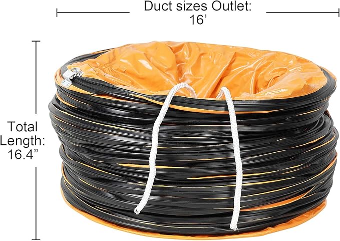 ALORAIR 16" PVC Flexible Duct Hose - Image 3