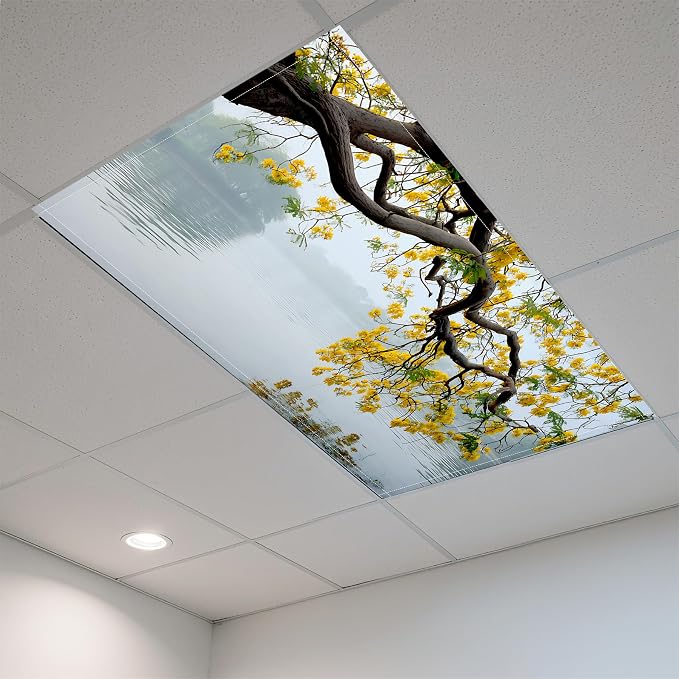 2 Pack Fluorescent Light Covers- 4 x 2 Feet Magnetic Ceiling Light Cover Room - Image 6