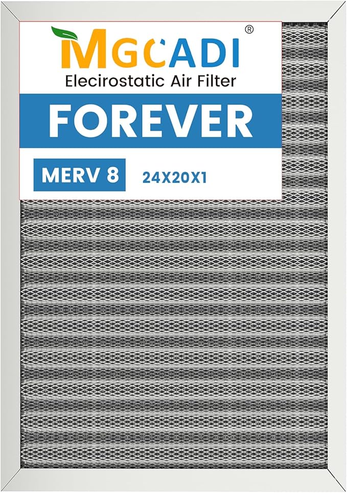 20x24x1 HVAC Furnace Air Filter, Lasts a Lifetime, the Last HVAC Filter You by MGCADI