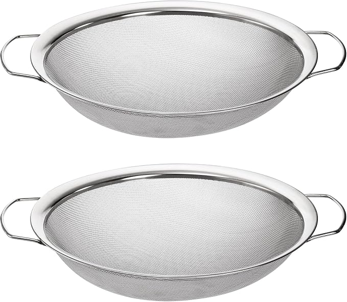 Jucoan 2 Pack Fine Mesh Paint Strainer, 11.5 Inch Stainless Steel 60 Mesh Paint by Jucoan