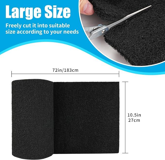 AQUANEAT Aquarium Activated Carbon Filter Media Pad - Image 2