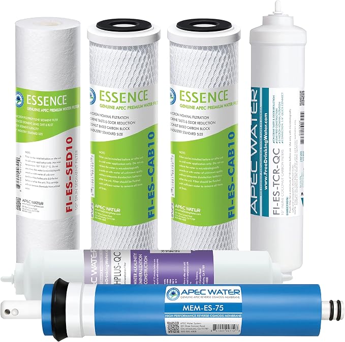 APEC Water Systems Filter-MAX-ESPH 75 GPD Complete Replacement Filter Set by APECWaterSystems