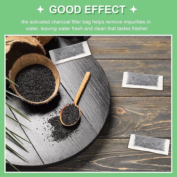 48 Packs Replacement Activated Charcoal Distiller Filters Coconut Shell - Image 5