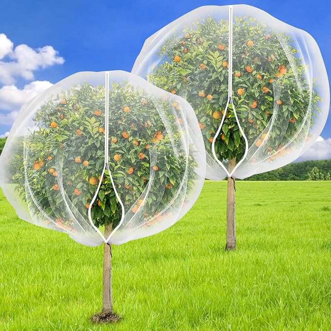 2PCS 7.8 x 7.8ft Large Fruit Tree Netting Cover by ZYP