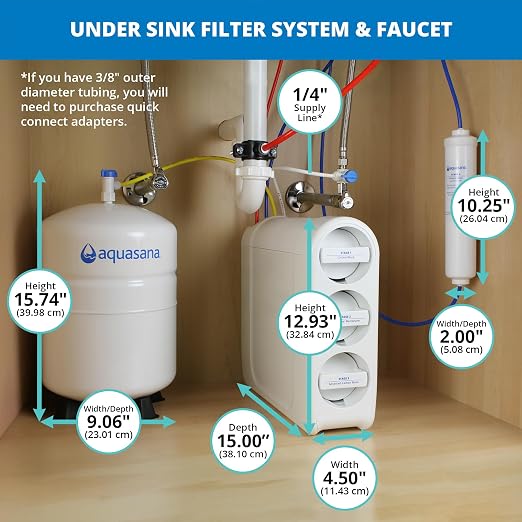 Aquasana SmartFlow® Reverse Osmosis Water Filter | RO Under Sink System | WQA - Image 9