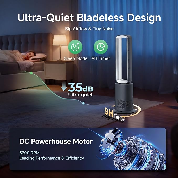 TP09Pro Bladeless Tower Fan - Image 7