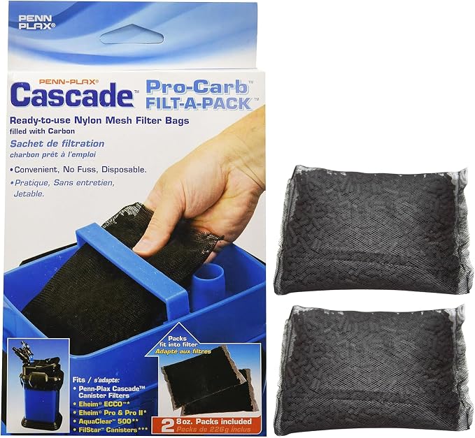 Penn-Plax Cascade Pro-Carb Filt-A-Pack, 2 Pack by Penn-Plax