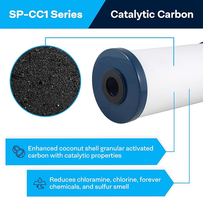 SpiroPure SP-CC1-BB 10x4.5 Catalytic Carbon Water Filter Cartridge - Image 2
