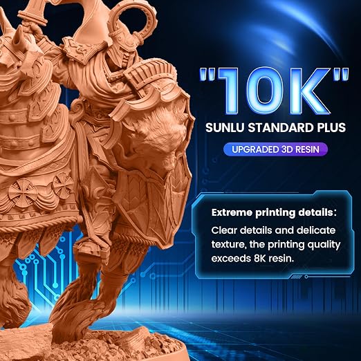 SUNLU 10K Red Wax 3D Printer Resin, High Precision 405nm UV-Curing Resin - Image 2
