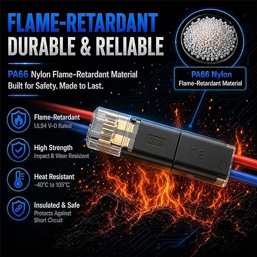 60 PCS Quick Connect Wire Connectors, No Wire Stripping - Image 6